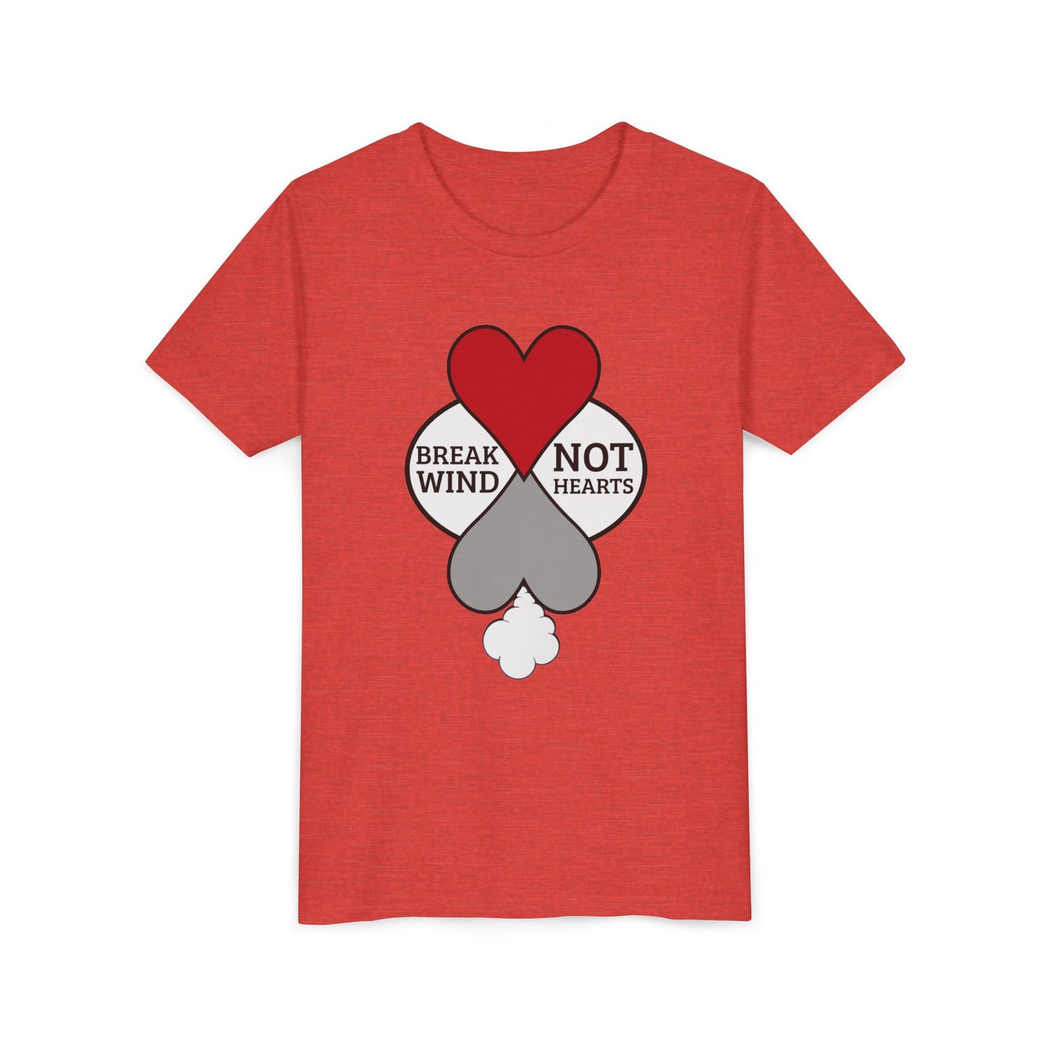 "Break Wind, Not Hearts" Youth Graphic Tee - Kneeslappery.com