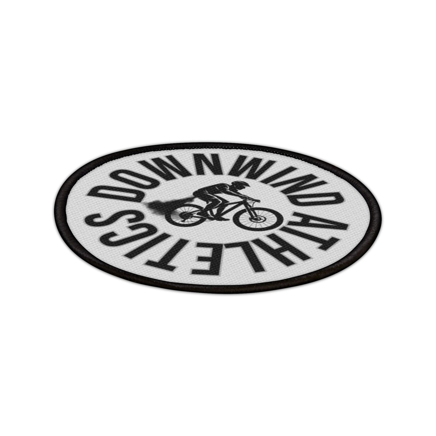 Downwind Athletics Iron-On Patch – Biking/Flatulence Champion Badge