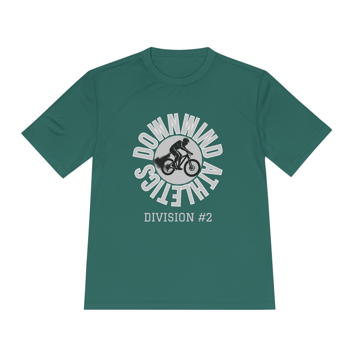 Downwind Athletics: Dark Biking Edition, Unisex Moisture-Wicking, Wind Breaking Tee