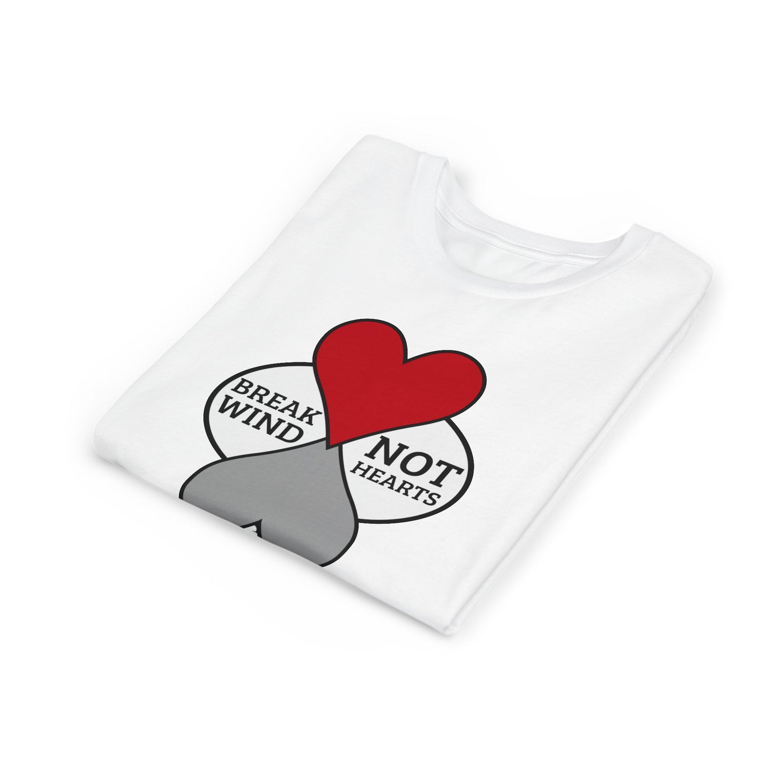 "Break Wind, Not Hearts" Youth Graphic Tee - Kneeslappery.com