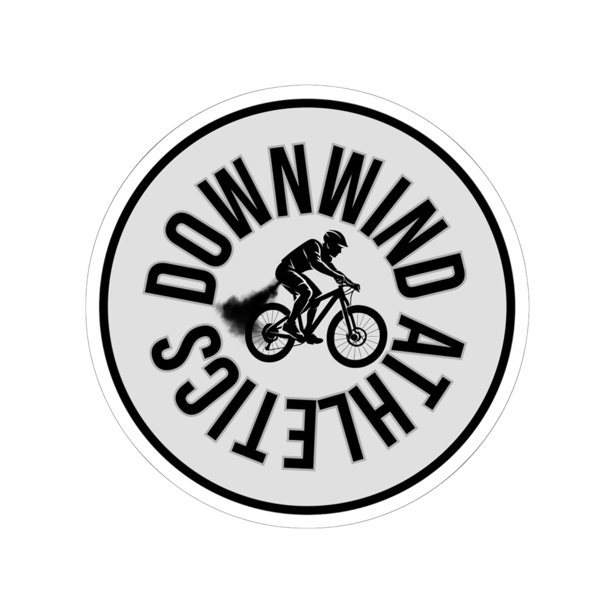 Downwind Athletics Sticker – Fart-Propulsion Biking Vinyl Decal
