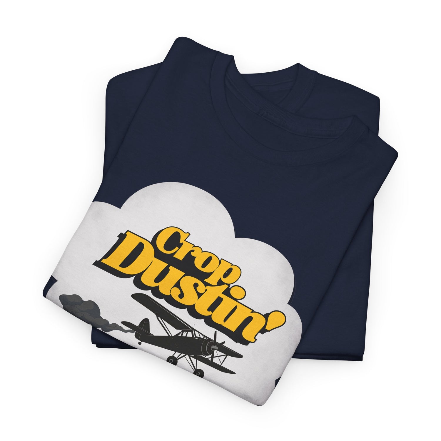 Crop Dusting Unisex Heavy Cotton Tee | Funny Graphic T-Shirt, Toilet Humor Fart Shirt