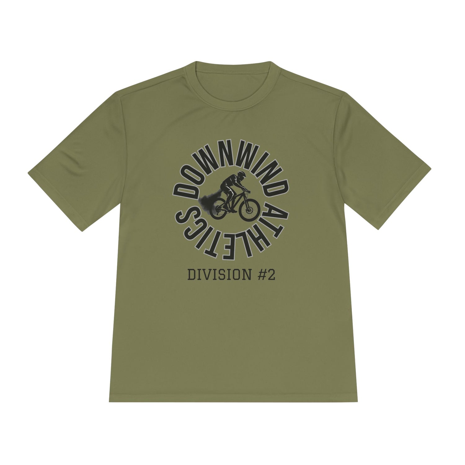 Downwind Athletics: Biking Edition, Unisex Moisture-Wicking Tee