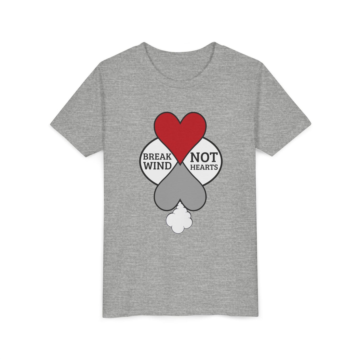 "Break Wind, Not Hearts" Youth Graphic Tee - Kneeslappery.com