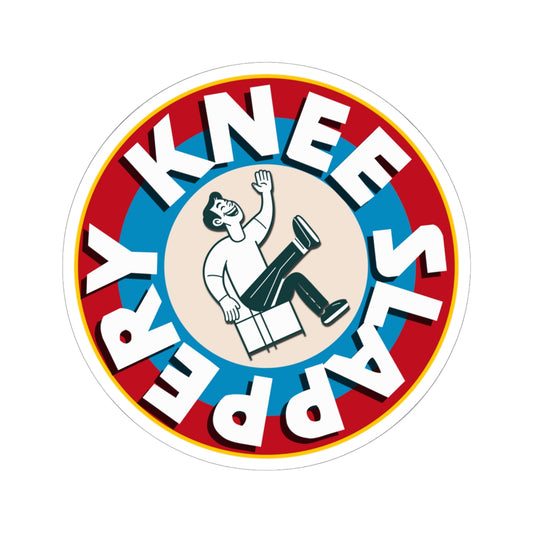 Kneeslappery Logo Kiss-Cut Stickers for Laptop, Water Bottle, Fun Gifts