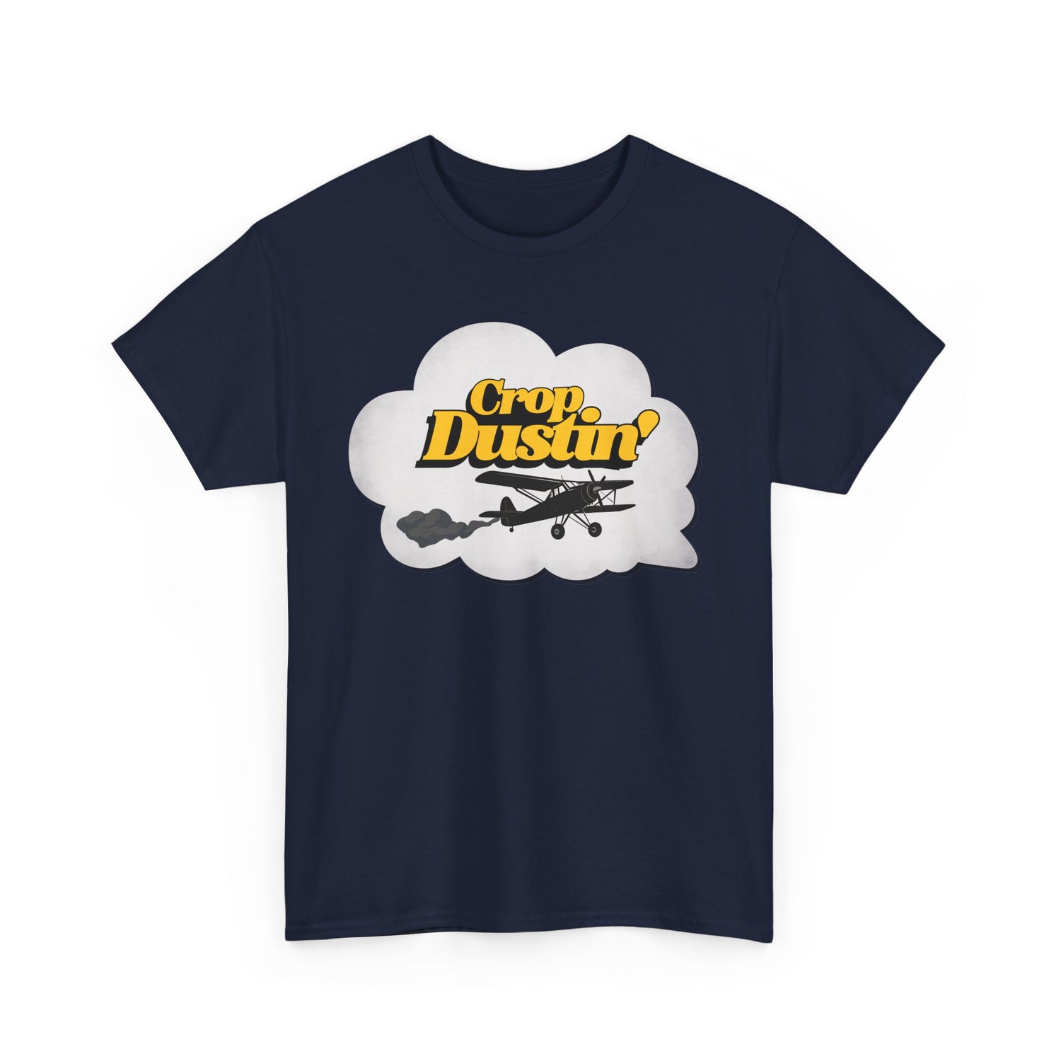 Crop Dusting Unisex Heavy Cotton Tee | Funny Graphic T-Shirt, Toilet Humor Fart Shirt