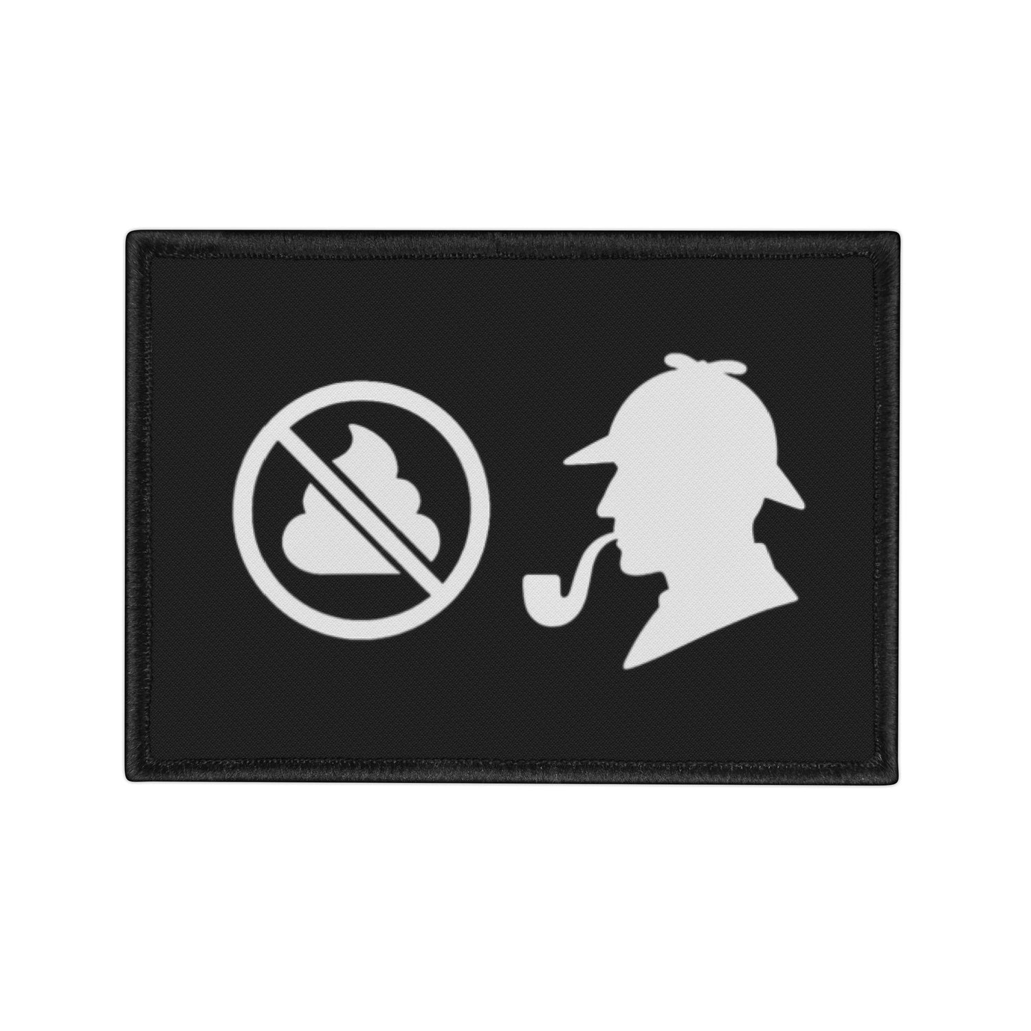 "No S*** Sherlock" Sherlock Holmes Iron-On Patch, Vintage Detective Patch, Funny Patch for Jackets, Sarcastic Embroidered Badge