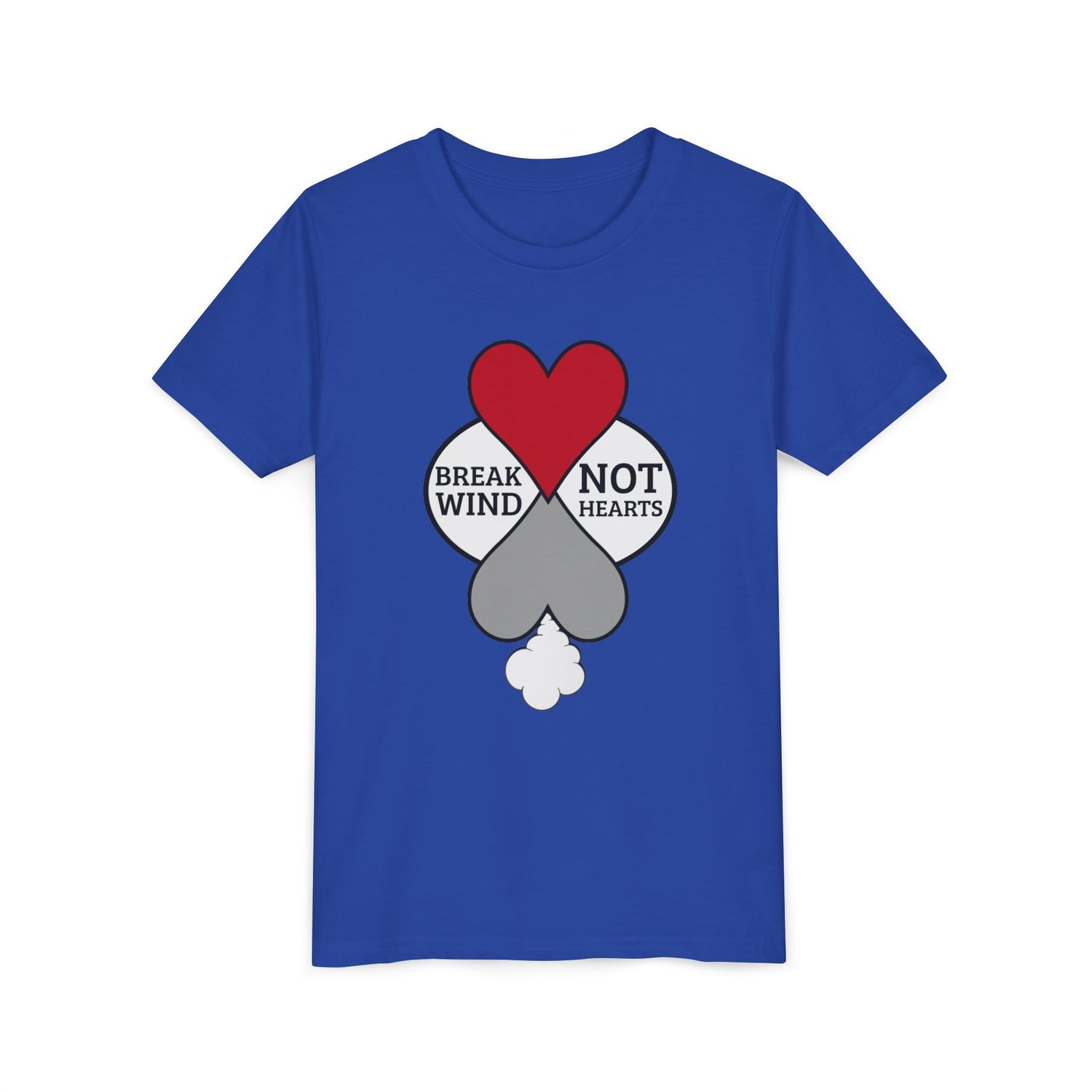 "Break Wind, Not Hearts" Youth Graphic Tee - Kneeslappery.com