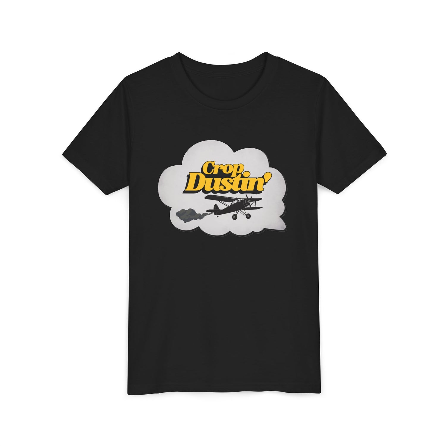Crop Dusting Youth Tee - Fun Fart Joke Kids Shirt, Perfect Gag Gift for Kids - Kneeslappery.com
