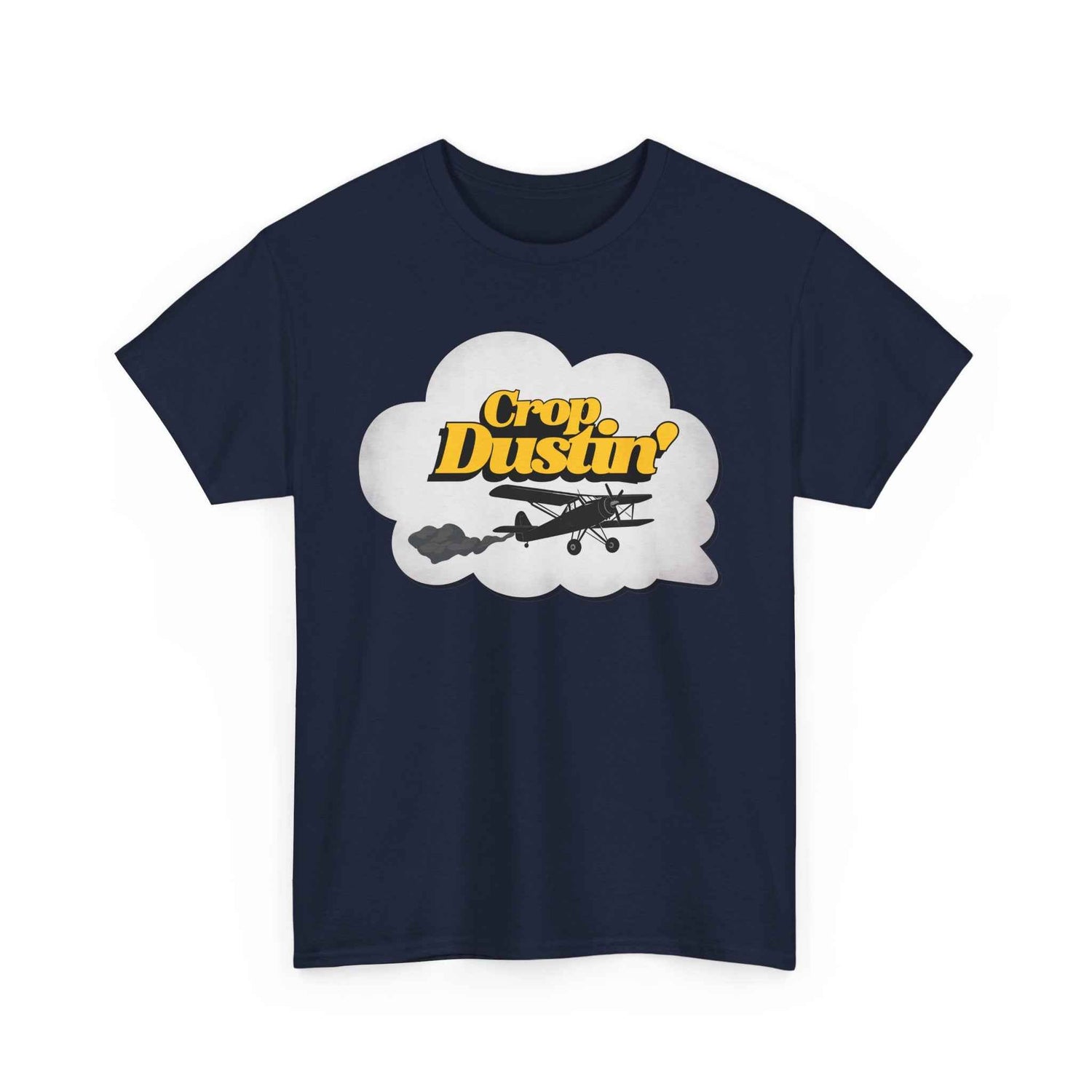 Crop Dusting Unisex Heavy Cotton Tee | Funny Graphic T-Shirt, Toilet Humor Fart Shirt