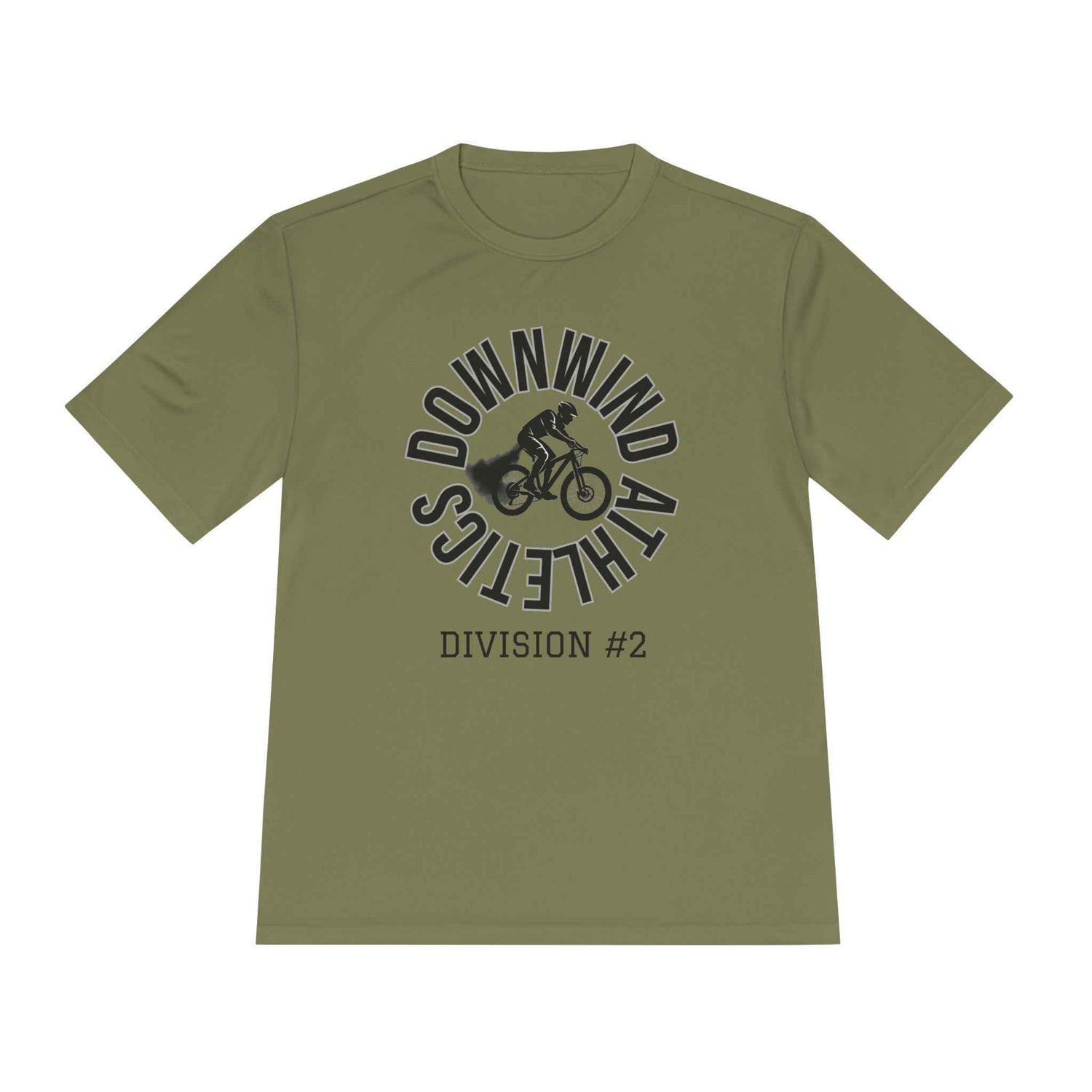 Downwind Athletics: Biking Edition, Unisex Moisture-Wicking Tee